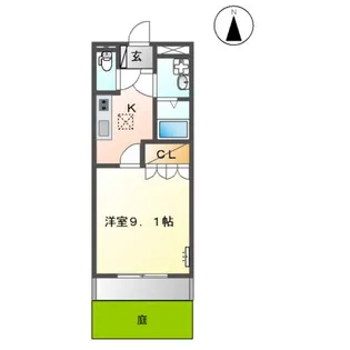 ベルリバー【1階】の間取り
