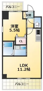 S-RESIDENCE江坂Eminence【6階】の間取り