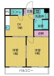 ハイツ綾瀬【2階】の間取り