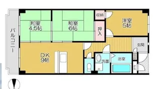 コーポ平野【2階】の間取り