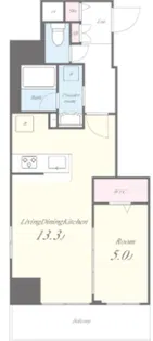 La Gracia四谷【3階】の間取り