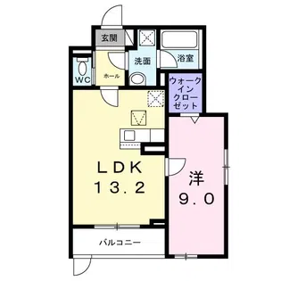アルカディアI【1階】の間取り