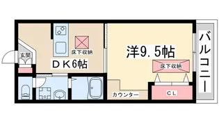 プルメリア新大阪【2階】の間取り