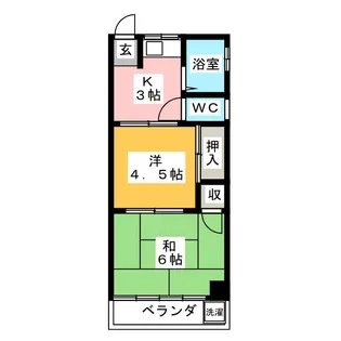 文化ハイツ【3階】の間取り