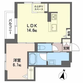 弓張月 上杉【3階】の間取り