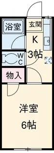 船越是永ハイツ【2階】の間取り
