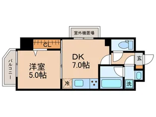 フローレス東中野【9階】の間取り