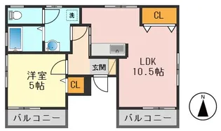 ピアコート【3階】の間取り