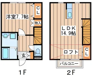 メゾンゼルIの間取り