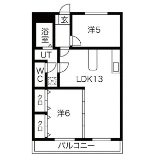 エレガンスニュー小川【4階】の間取り