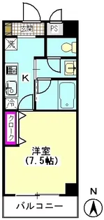 ハイネスオートリ【2階】の間取り