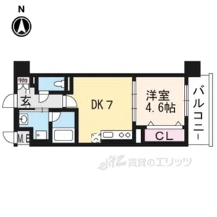 サン・レスポワール十条【4階】の間取り