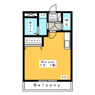 コーポスギ【2階】の間取り