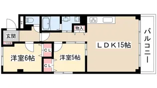レスプランドール【4階】の間取り