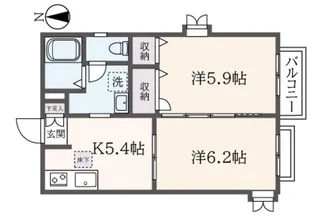 メゾン東松【1階】の間取り