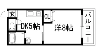 イワオビル15番館【2階】の間取り