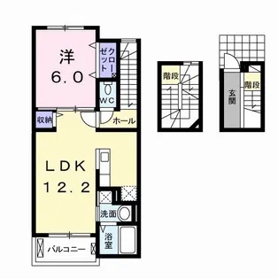 palmier C【3階】の間取り