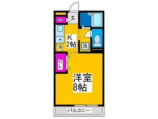 カーサ寺池【3階】の間取り