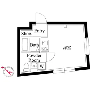 ファーヴァル幡ヶ谷【4階】の間取り