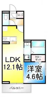 Eclat(エクラ)【1階】の間取り