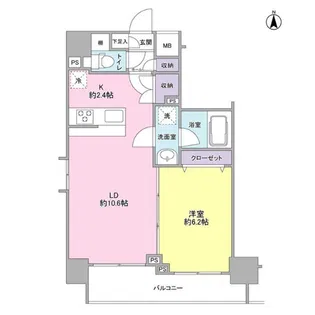 モンレーヴ錦糸町【5階】の間取り