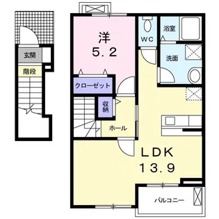 ボヌールII【2階】の間取り
