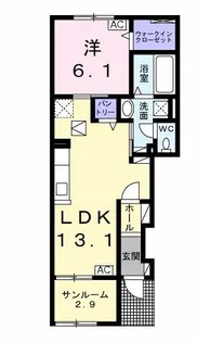 シャレー11 II【1階】の間取り