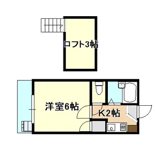 岡山県岡山市北区高柳東町【アパート】の間取り