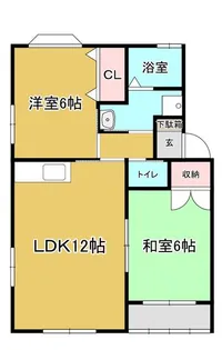 アルファコートMIMI【1階】の間取り