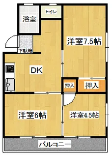 ハイツ秋【3階】の間取り