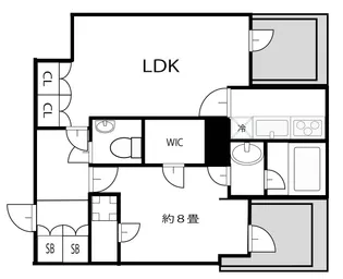 プラティーク中馬込【1階】の間取り
