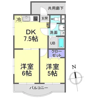 フォレスト武蔵野【3階】の間取り
