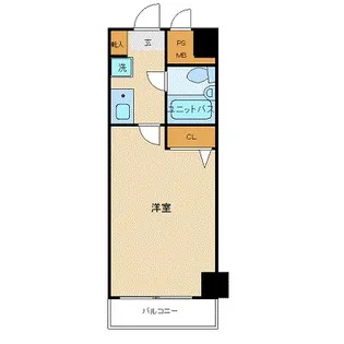 ルイシャトレ恵比寿【2階】の間取り
