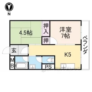 グロース寝屋川1【4階】の間取り