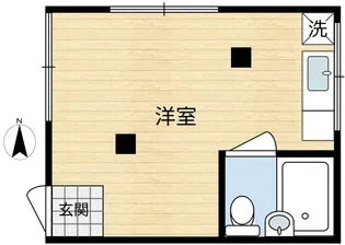 安井荘【1階】の間取り