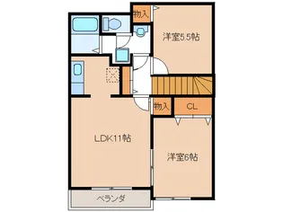 フィデール パラッツォ【2階】の間取り