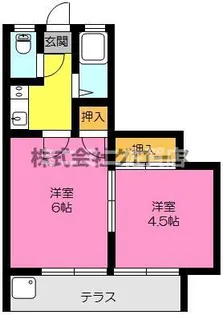 タイヨーアパート【1階】の間取り