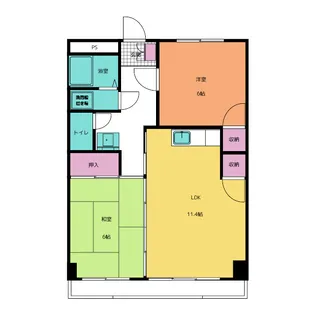 アーバンハイツ【4階】の間取り