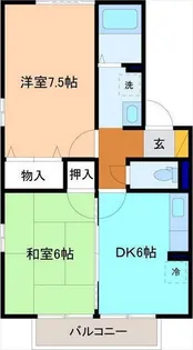 ラフィネ内灘【2階】の間取り
