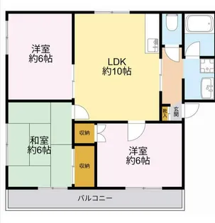 東京都練馬区南大泉1【アパート】の間取り