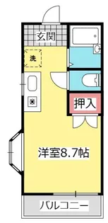 ロイヤルエステート福生【1階】の間取り