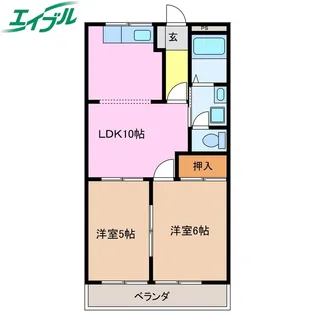 メゾンライフ【1階】の間取り