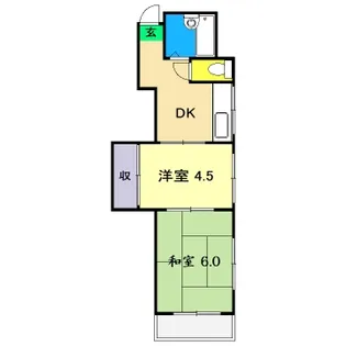 コーポ旭 I【3階】の間取り
