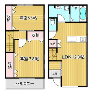 ベル フルール【2階】の間取り