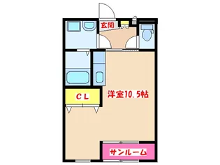 扶桑ホール永利【2階】の間取り