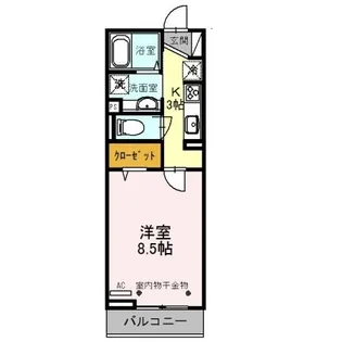 東京都立川市柴崎町3【アパート】の間取り