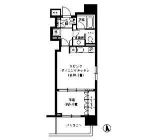KDXレジデンス芝公園【6階】の間取り
