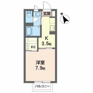 グリーン・カーサB【1階】の間取り