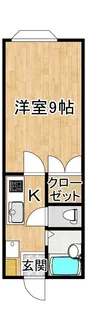 ラ・トゥールサガン B棟【1階】の間取り