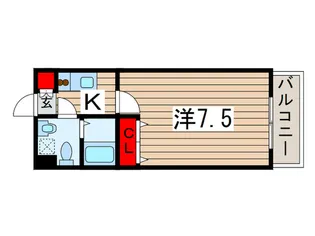 ラフィ-ネ稲毛【2階】の間取り